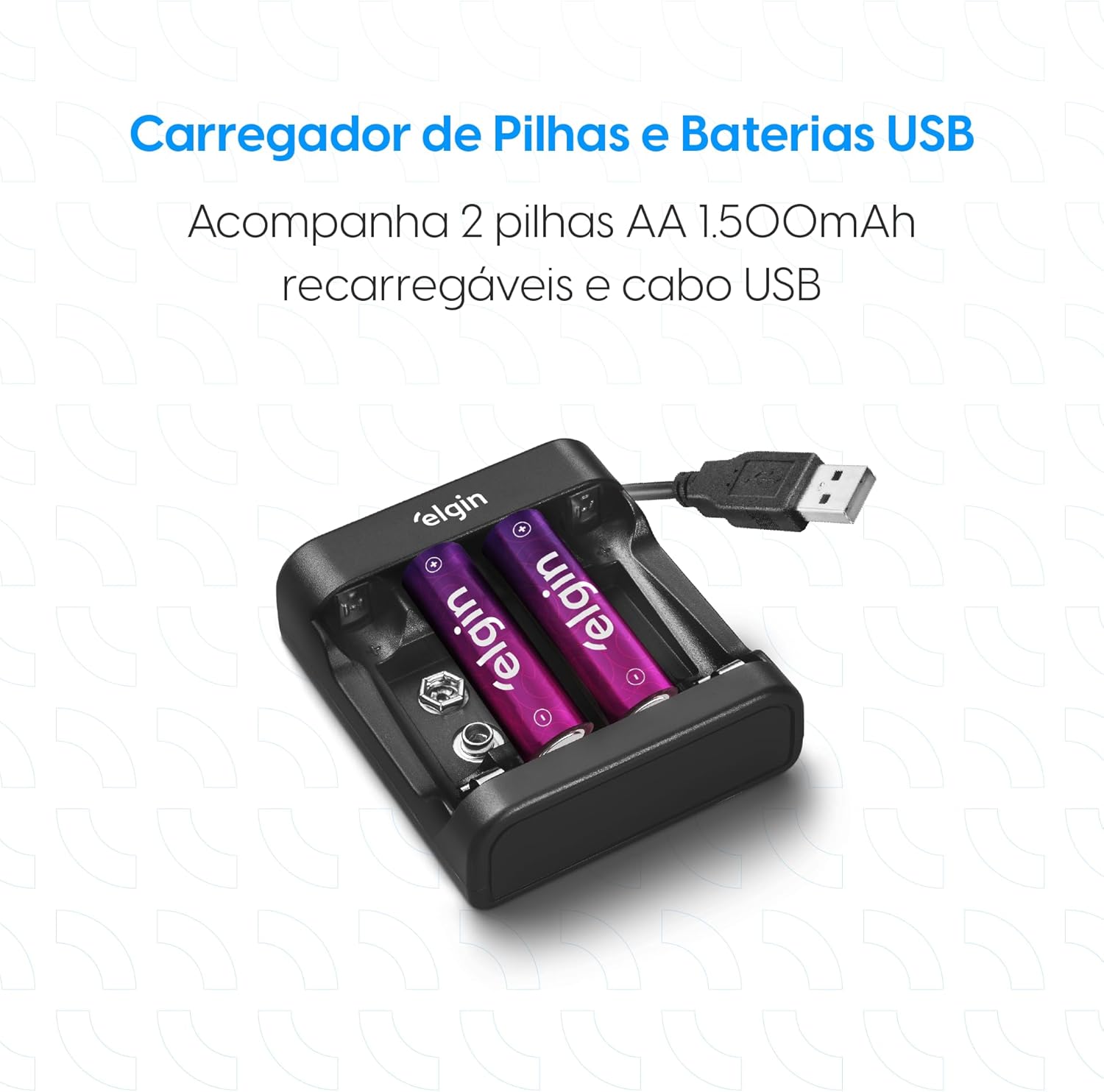 Mostra a usabilidade real e a capacidade de carregar múltiplas pilhas ao mesmo tempo.
