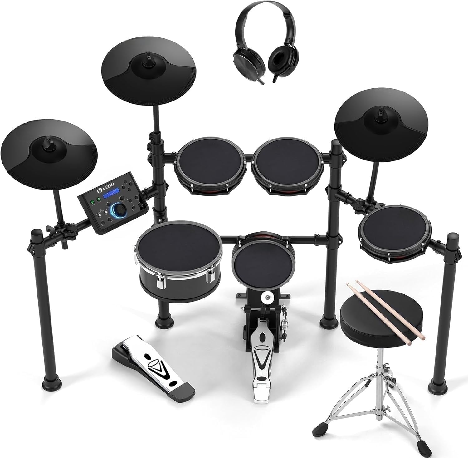 Bateria Eletrônica Vedo com Pads Mesh