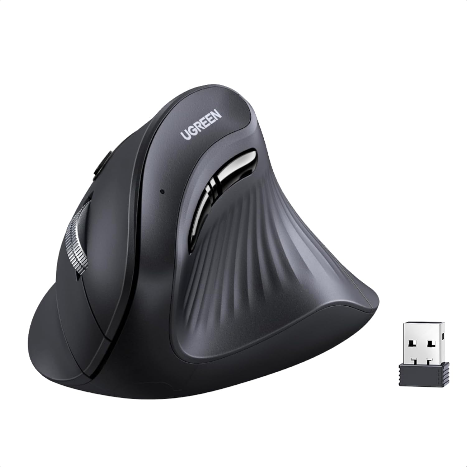 Retoma a identidade visual do produto e reforça a proposta ergonômica.