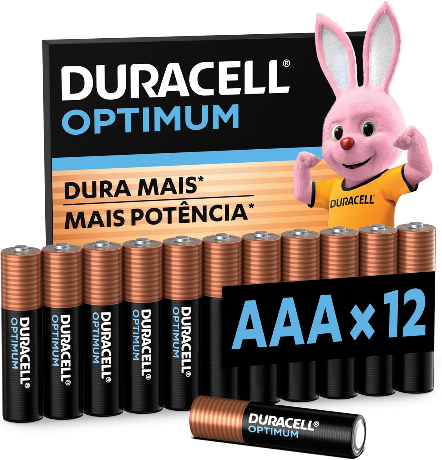 Pilhas Duracell Optimum Aaa 12 Unidades