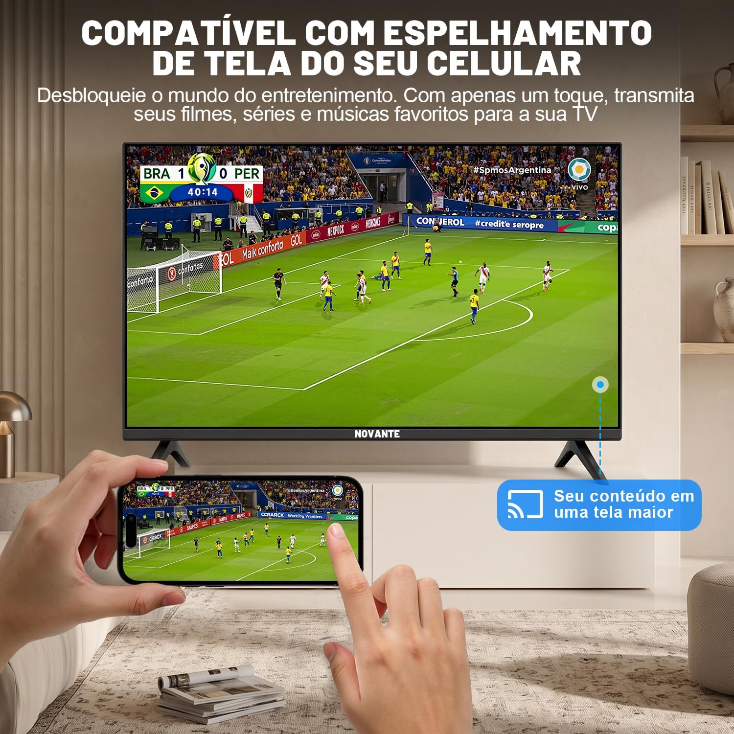 Serve para reforçar qualidade visual, acabamento e características do painel.