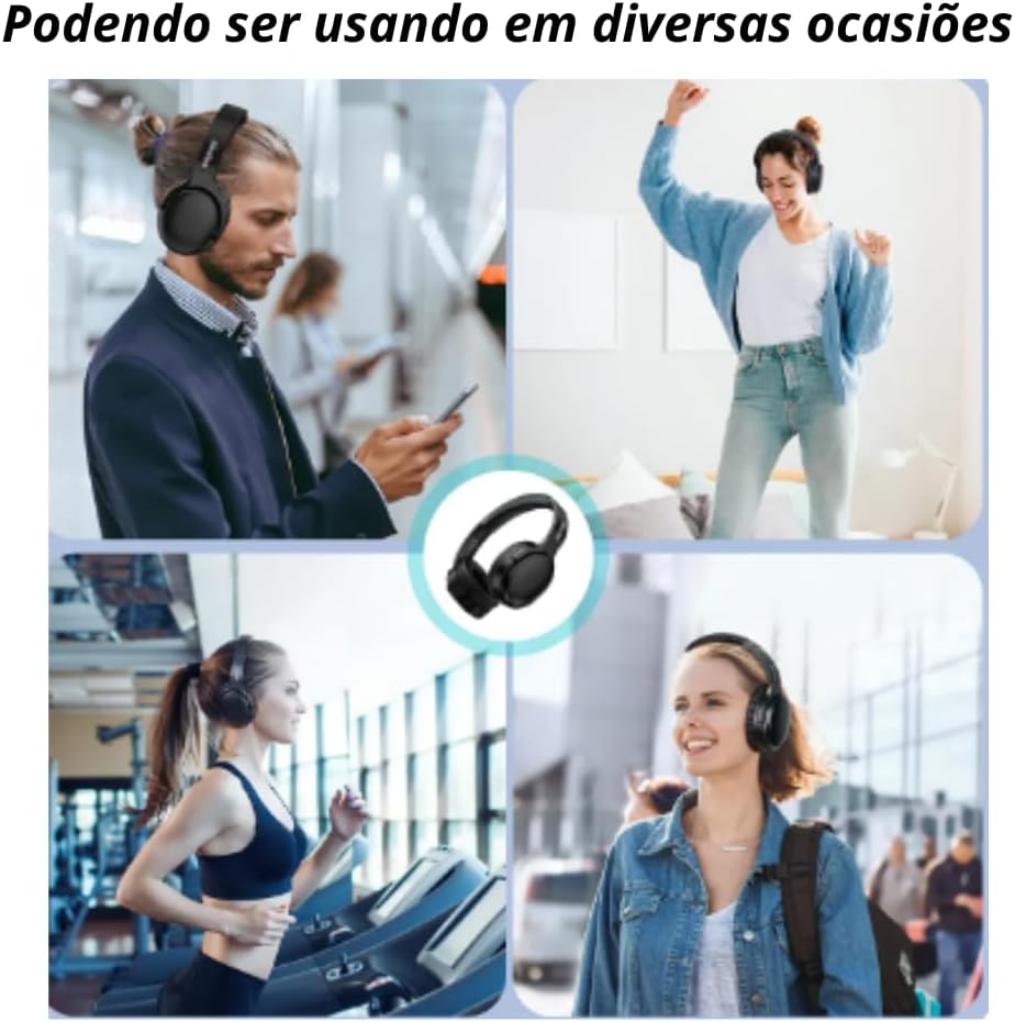 Ajuda a destacar ergonomia, construção e portabilidade do headset.