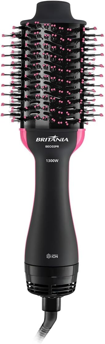 Escova Secadora Britânia Bec02Pr Bivolt 4 Em 1 1300W