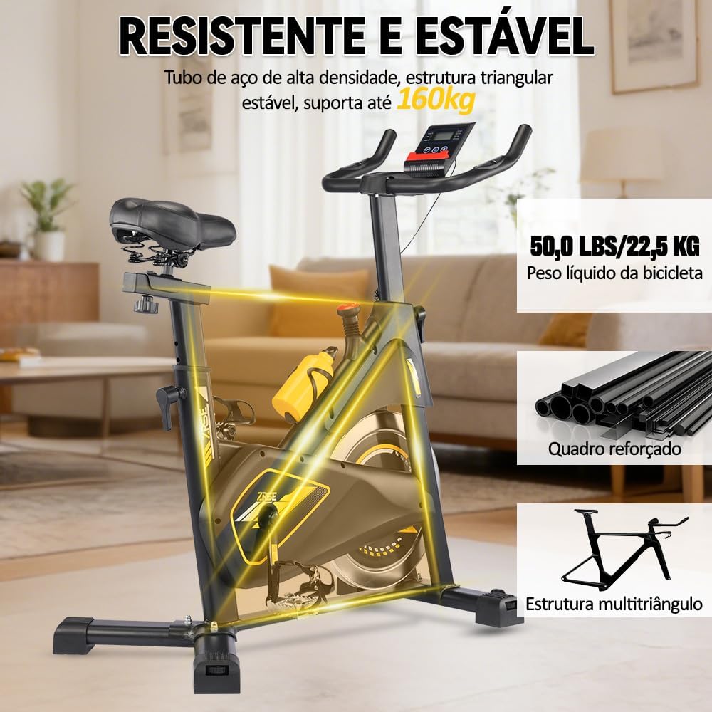 Destaca a adequação para treino em casa, especialmente em espaços domésticos.