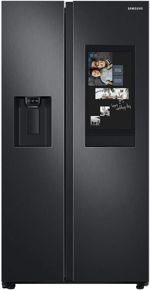 Geladeira Samsung Family Hub™ Side By Side 608L com Soundbar Preto Preto 220 V