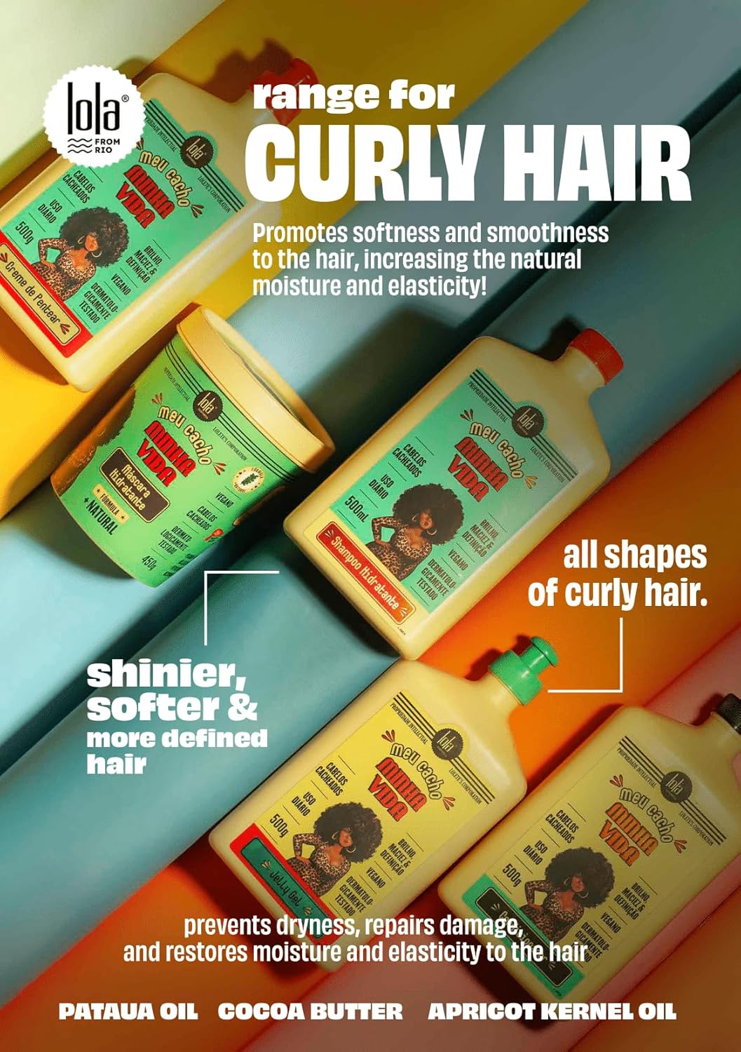 Mostra a embalagem e ajuda a consolidar a percepção do tamanho, formato e proposta cosmética do shampoo.