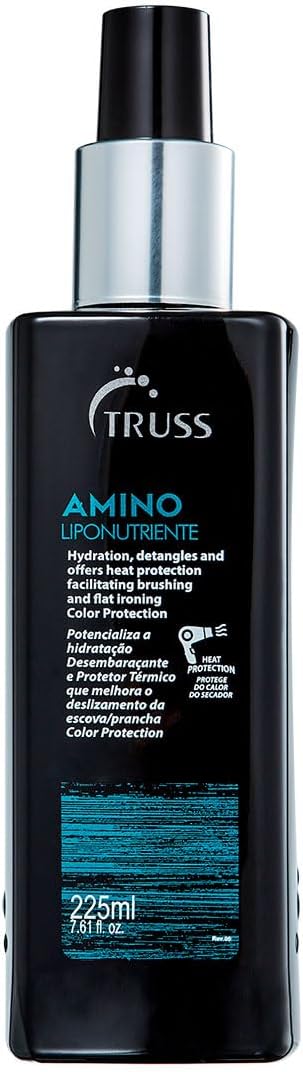 Truss Amino Protetor Térmico | Finalizador com Proteção de Até 80% Contra Calor, Brilho e Reparação Capilar | 225Ml