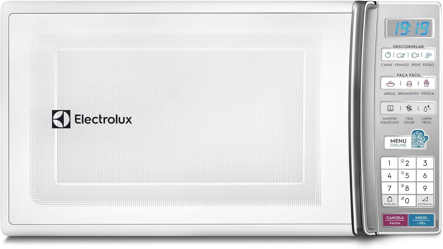 Micro-Ondas Electrolux 27L Branco com 55 Receitas Pré-Programadas e Função Tira Odor 127V Mb37R