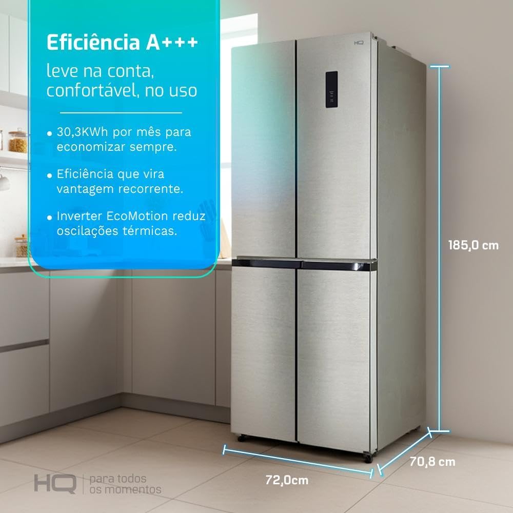 Destaca como o modelo se integra ao ambiente e a percepção de tamanho útil.