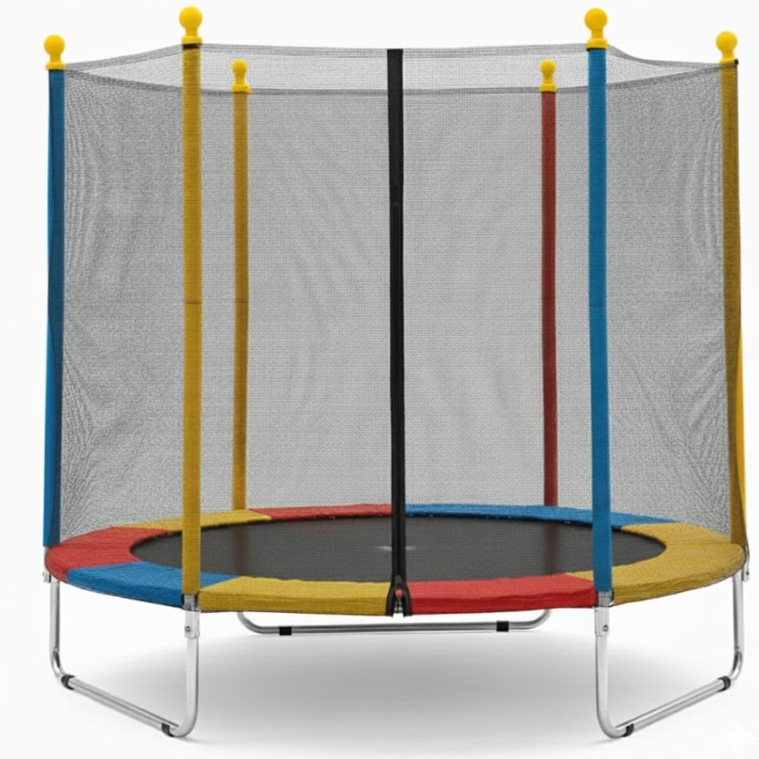 Pula Pula Grande Largura 1,80M X Altura 1,60M Cama Elástica Infantil Trampolim Playground Desmontável Eloria