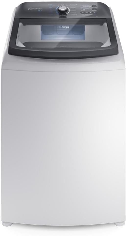 Máquina de Lavar Electrolux 18Kg Branca Efficient Cesto Inox e Jet&Clean (Lee18) 220V