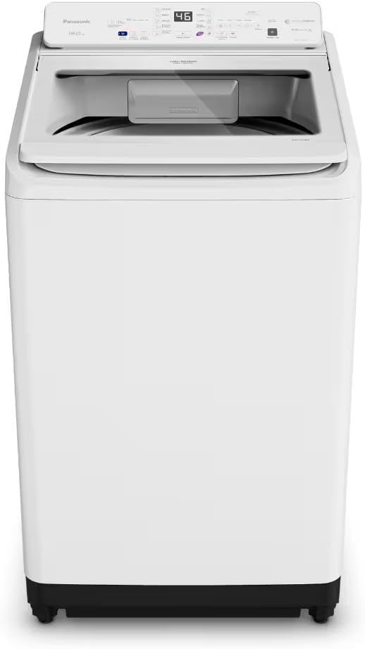 Panasonic Lavadora Top Load F190Wa Branca 64 X 72 X 115 Cm 19 Kg Sistema Ciclone, Smartsense e Jetwash Plus Cesto Em Aço Inox 10 Programas de Lavagem 45 Kg
