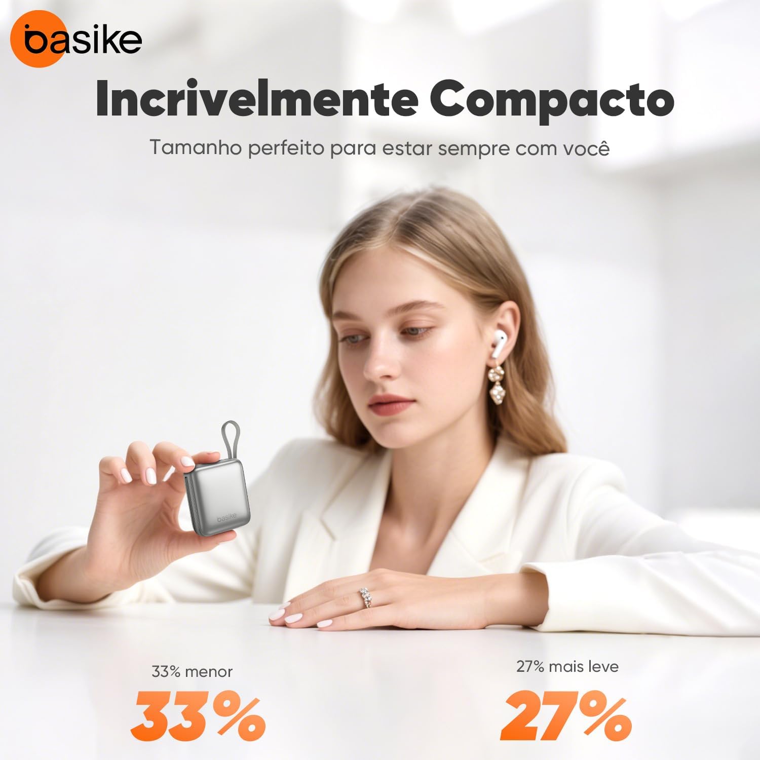 Ajuda a destacar construção, textura e aparência premium/compacta.