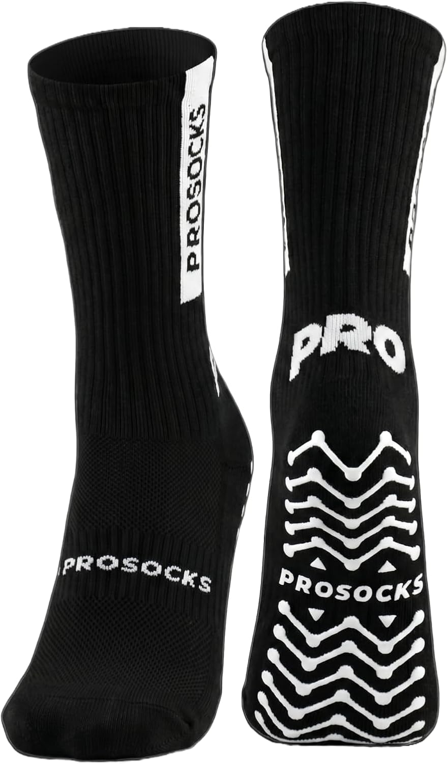 Meia Antiderrapante Futebol Prosocks® Ultragrip Cano Alto Esportiva Grip com Tecnologia Profissional para Chuteira, Alta Estabilidade e Conforto