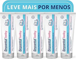 Bepantol Baby Pomada Assadura Bebe, Hipoalergênica, Kit 5 Unidades 120G